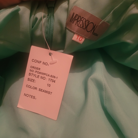 Impressions Bridal Chiffon Formal Prom Party Dress 10 - Picture 9 of 9